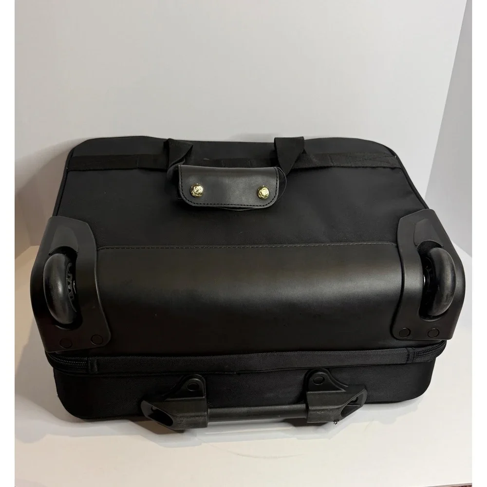 Samsonite Mobile Solution Spinner Mobile Office Rolling Laptop Bag Black Gold